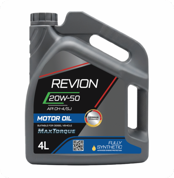 Revion Lubricants engine oil 20W-50 API CH-4/SJ for Diesel Vehicle 4 Litre