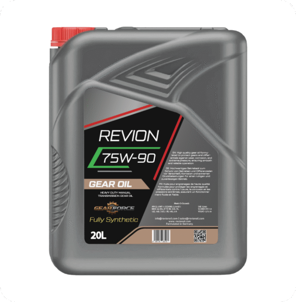 Revion Lubricants Gear Oil 75W-90 API GL 5 20 Litre
