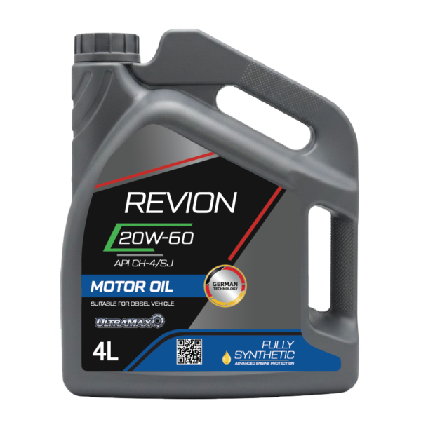 Revion Lubricants engine oil 20W-60 API CH-4/SJ for Diesel Vehicle 4 Litre