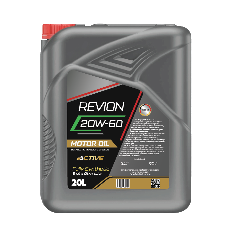 Revion Lubricants engine oil 20W-60 API SL/CF for Petrol Vehicle 20 Litre