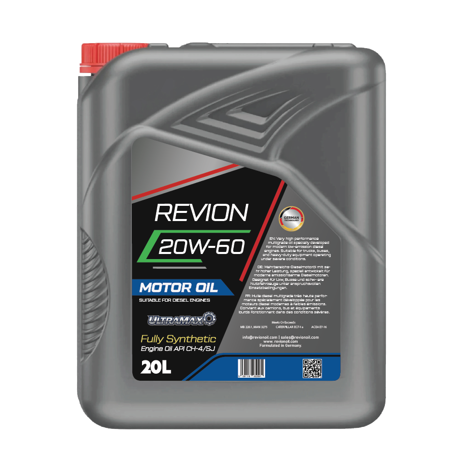 Revion Lubricants engine oil 20W-60 API CH-4/SJ for Diesel Vehicle 20 Litre