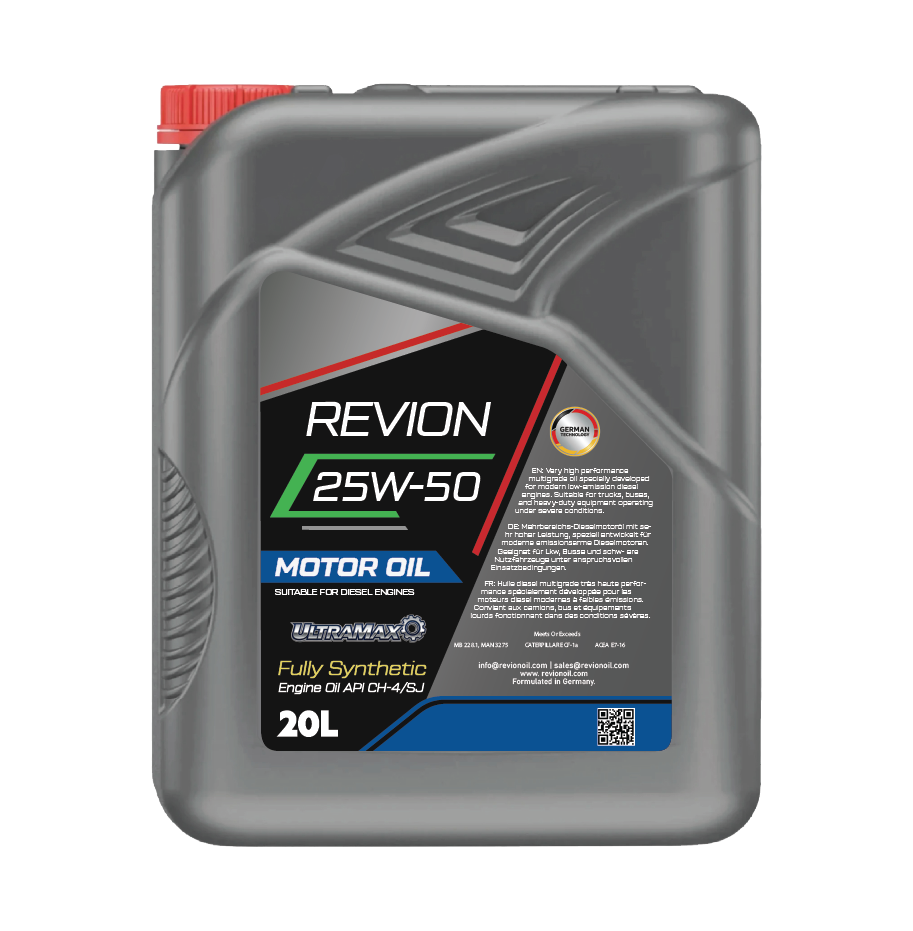 Revion Lubricants engine oil 25W-50 API CH-4/SJ for Diesel Vehicle 20 Litre