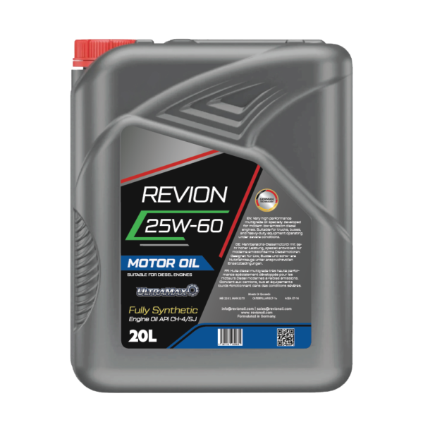 Revion Lubricants engine oil 25W-60 API CH-4/SJ for Diesel Vehicle 20 Litre