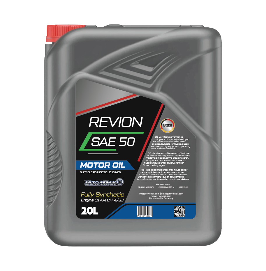 Revion Lubricants engine oil SAE 50 CH-4/SJ for Diesel Vehicle 20 Litre