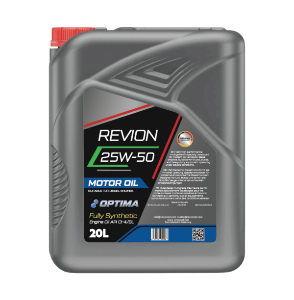 Revion Lubricants engine oil 25W-50 API CI-4/SL for Diesel Vehicle 20 Litre
