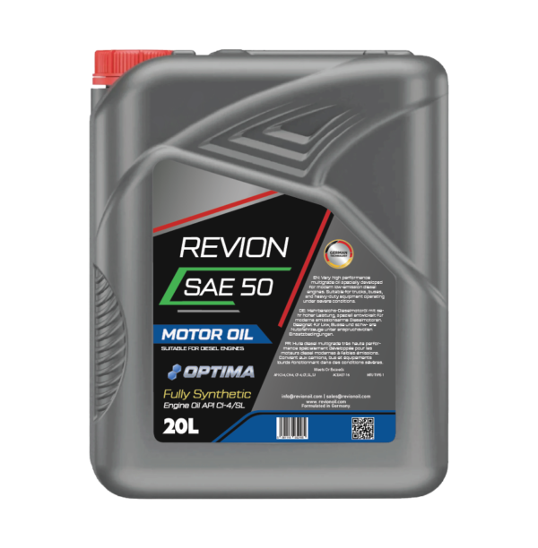 Revion Lubricants engine oil SAE 50 API CI-4/SL for Diesel Vehicle 20 Litre