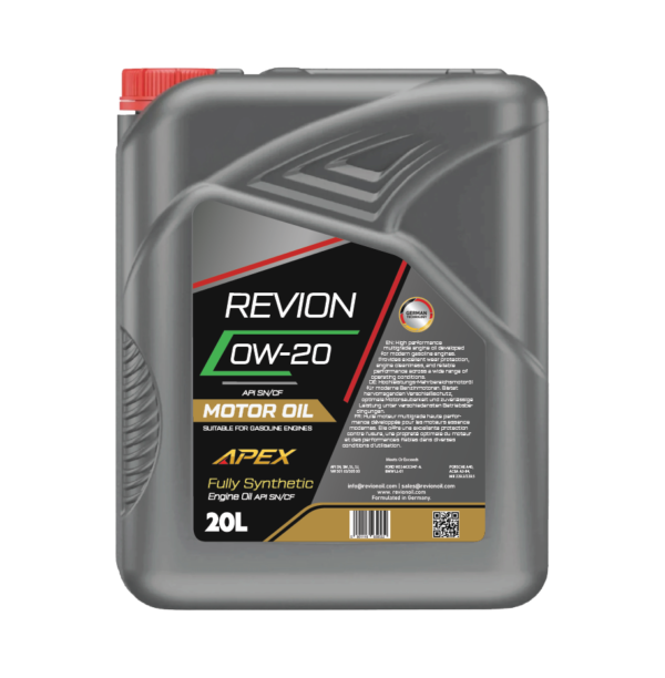 Revion Lubricants Engine Oil 0W-20 API SN/CF for Petrol Vehicle 20 Litre