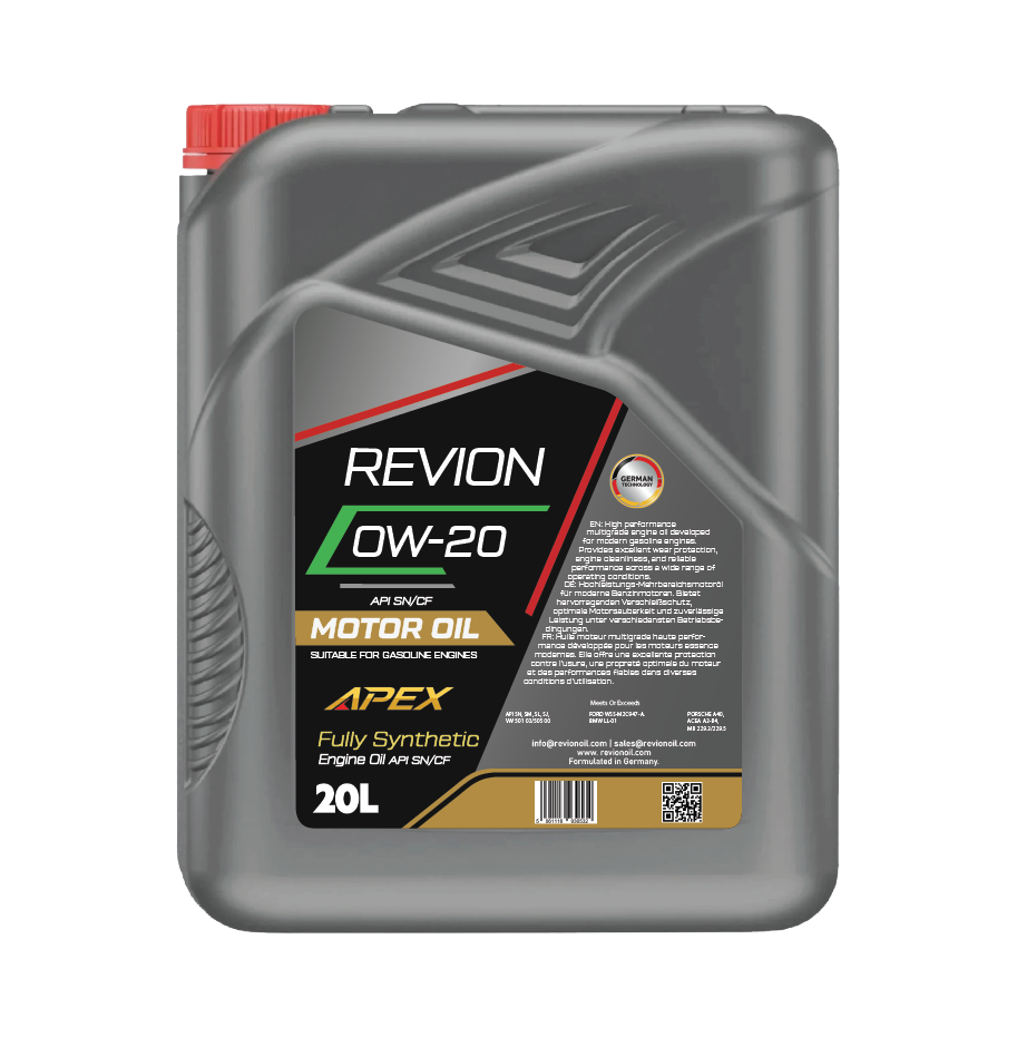Revion Lubricants Engine Oil 0W-20 API SN/CF for Petrol Vehicle 20 Litre