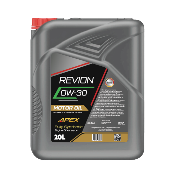 Revion Lubricants Engine Oil 0W-30 API SN/CF for Petrol Vehicle 20 Litre