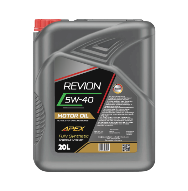 Revion Lubricants Engine Oil 5W-40 API SN/CF for Petrol Vehicle 20 Litre