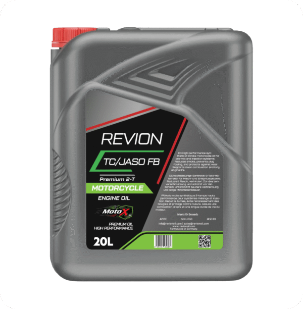 Revion 2-stroke Motorbike Oil API TC / JASO FB (2T) 20 Litre